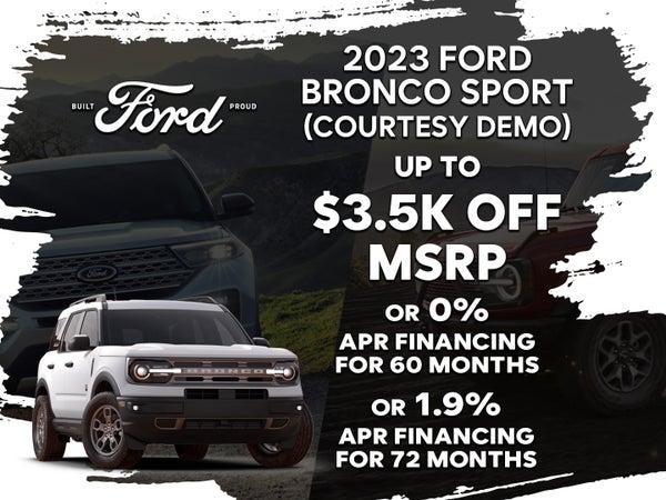 2023 Ford Bronco Sport Courtesy Vehicle